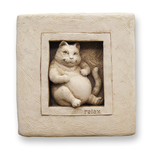 ガーデンオーナメント Purrfectly Relaxed