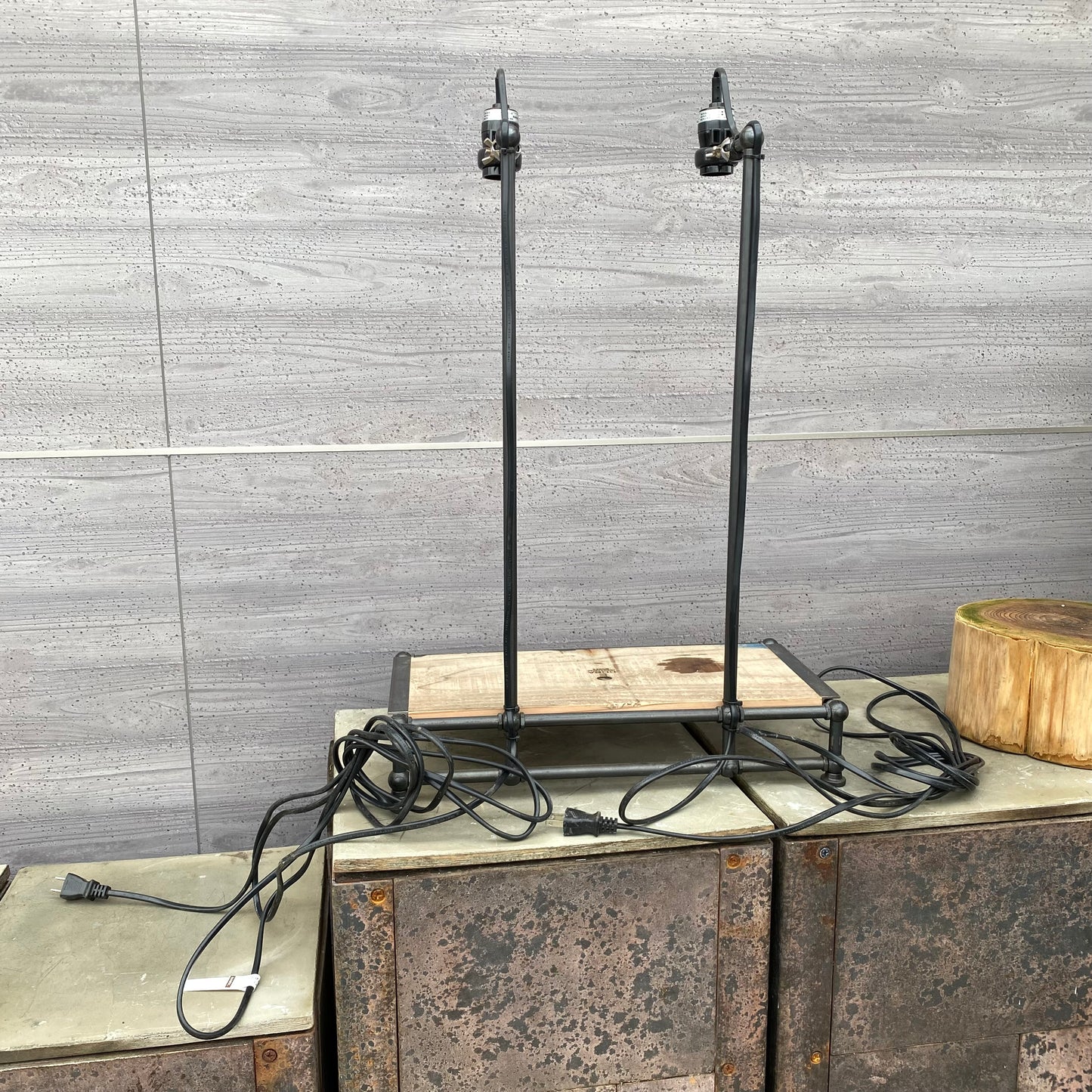 植物専用LEDライト 口径E26用 COBAダブルスタンド B