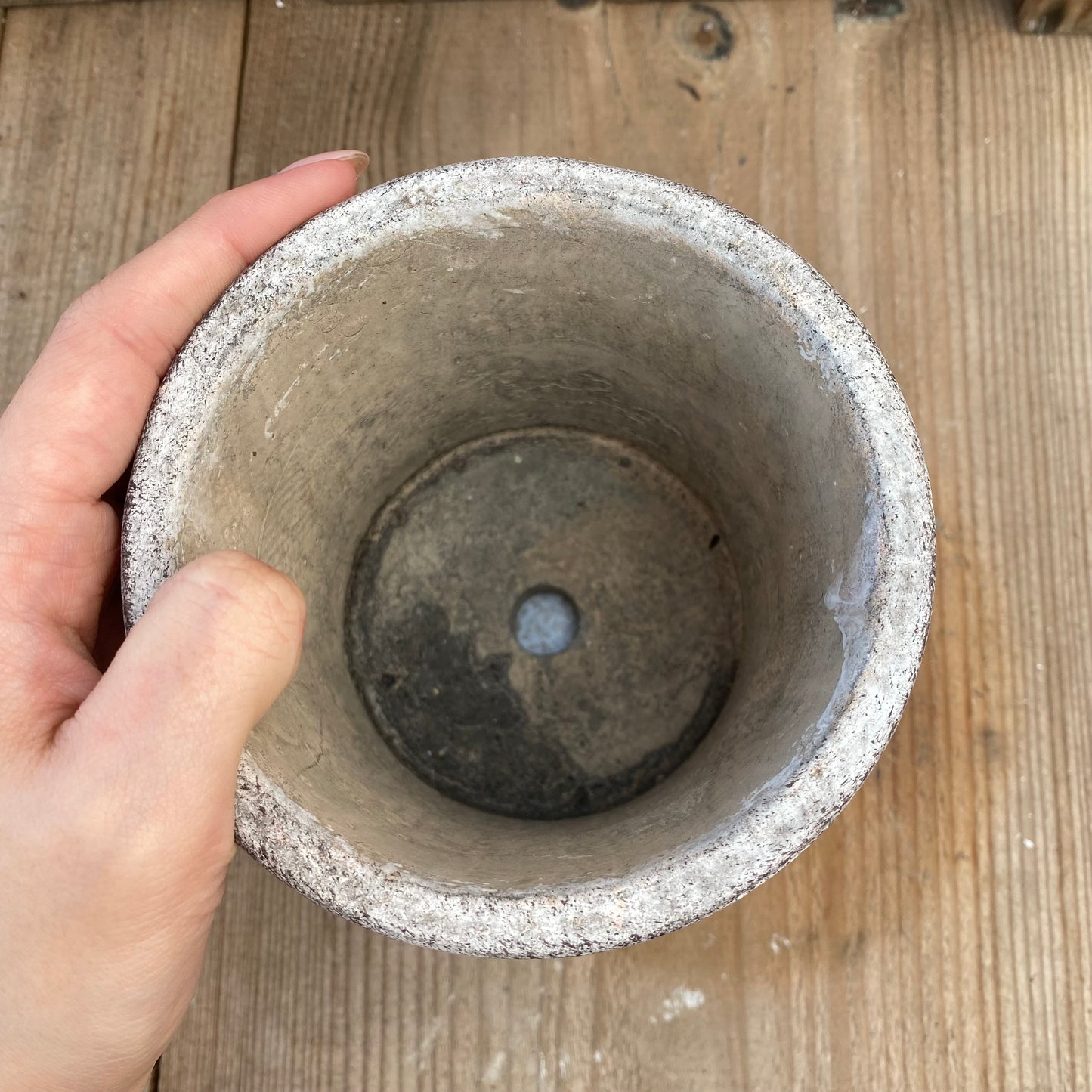 陶器鉢 フレ サークル グレー Sサイズ