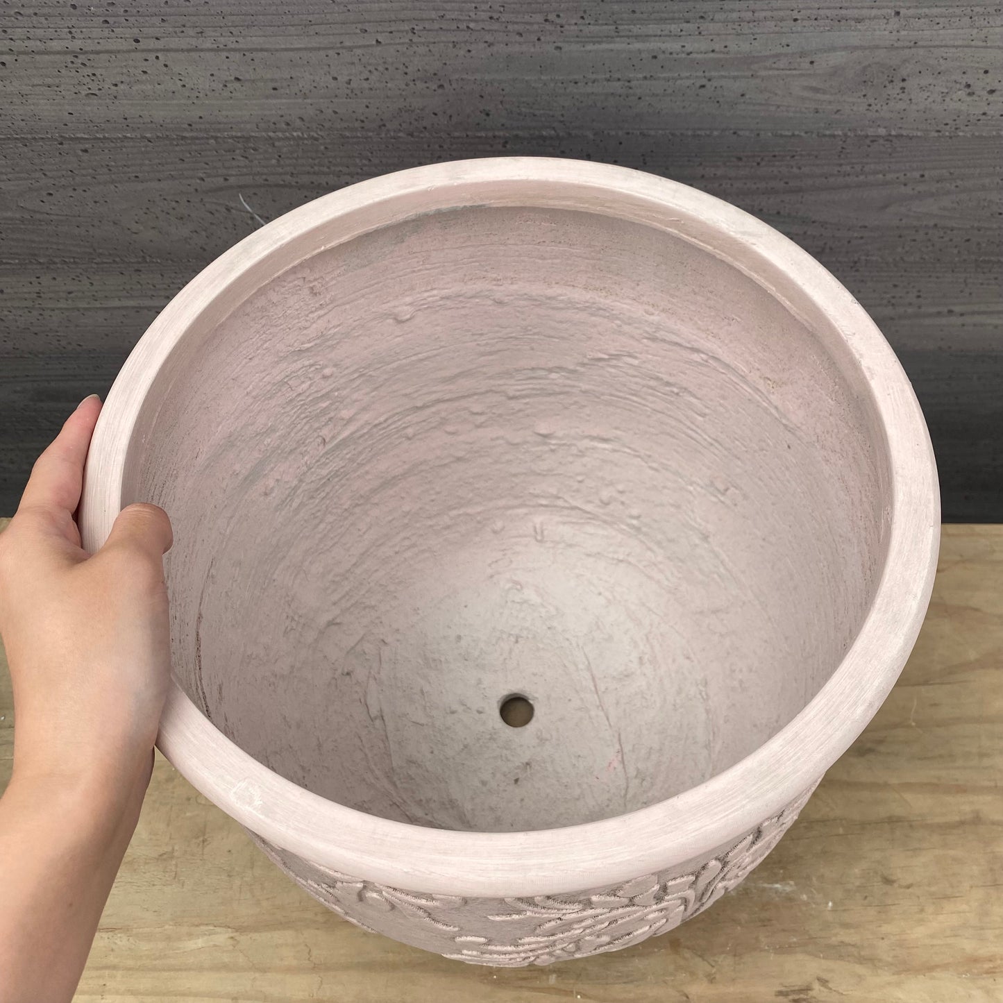 植木鉢 ダマスク バルーン ピンク M