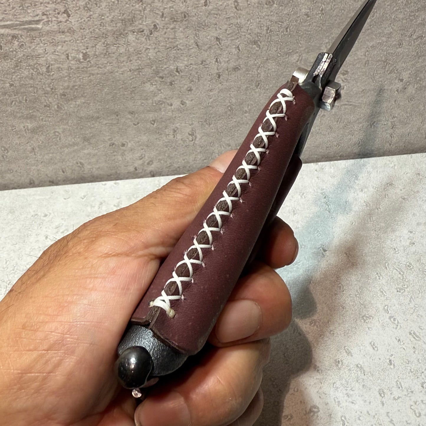 社長オリジナル芽切り鋏(兵庫県革職人コラボ品)★ブラウン色