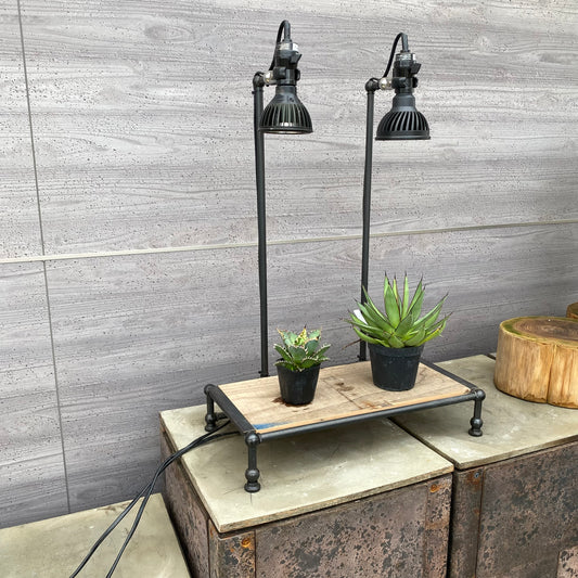 植物専用LEDライト 口径E26用 COBAダブルスタンド B