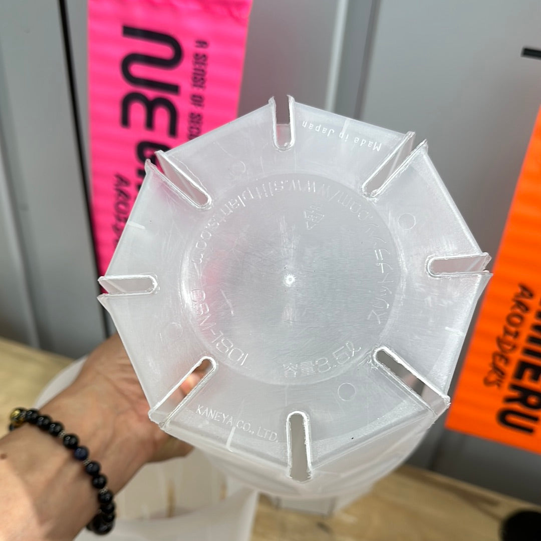 半透明スリット鉢 ★ ネガミエル 6号(18㎝) 3個セット