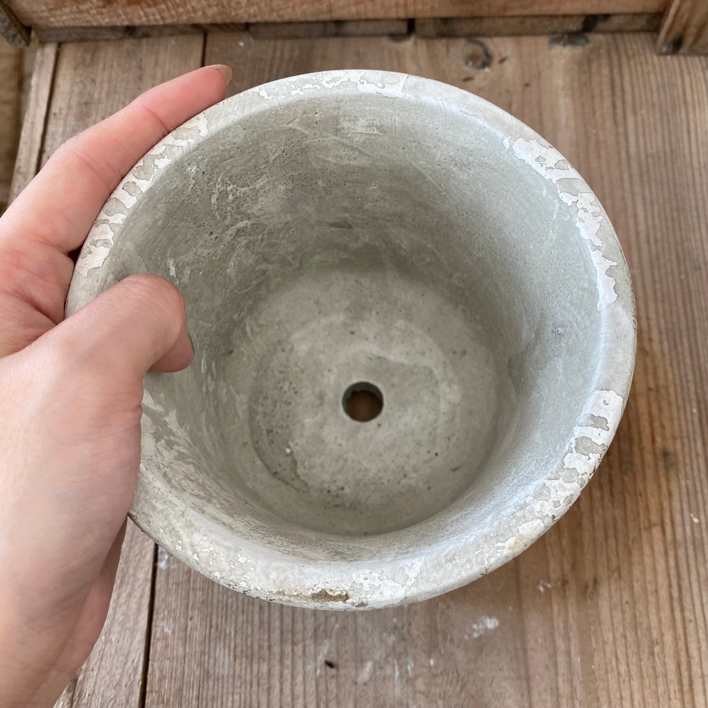 陶器鉢 ローブ サークル グレー Sサイズ