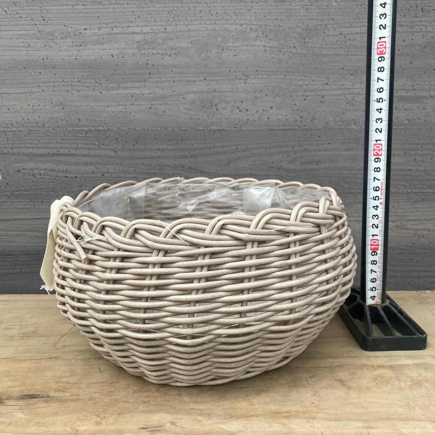 【セット販売】ゆりかごバスケット ベージュ 開花園オリジナル培養土 5L・ひゅうが土 1Lセット★期間限定 オスモコートプレゼント