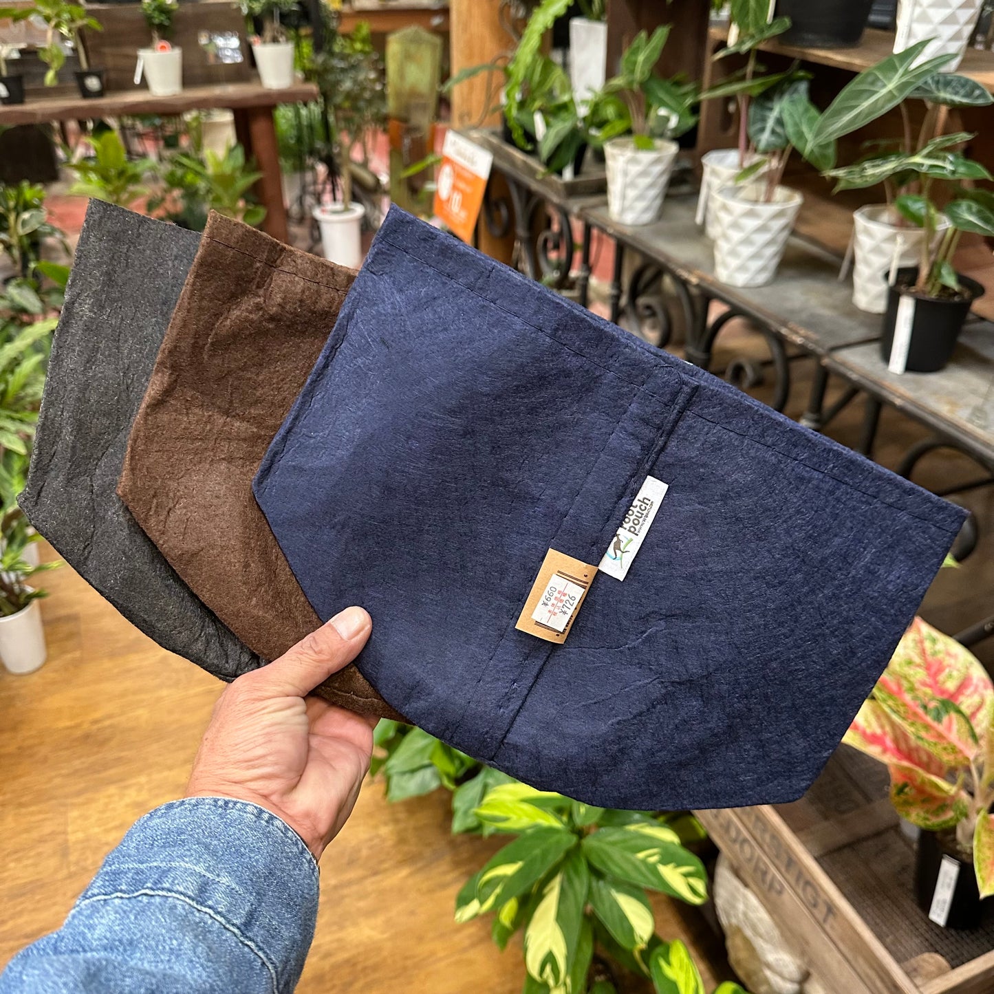 root pouch Mサイズ(Black/navy blue/brown)3色各1ヶ(3ヶセット)