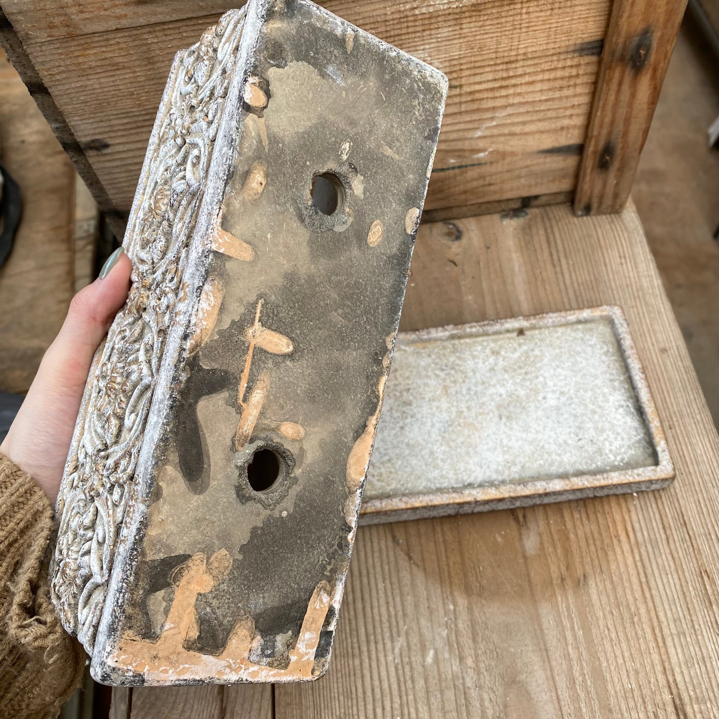 陶器鉢 フレ ワイド グレー
