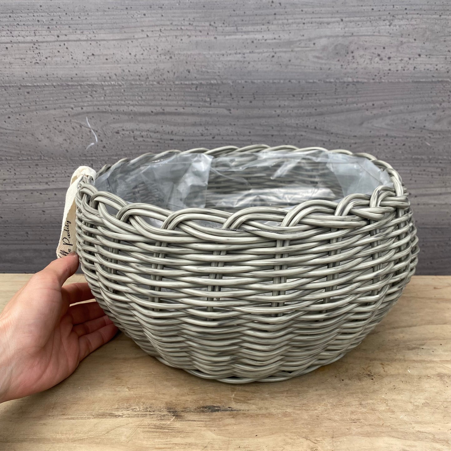 ★社長完全オリジナル ゆりかごバスケット グレー