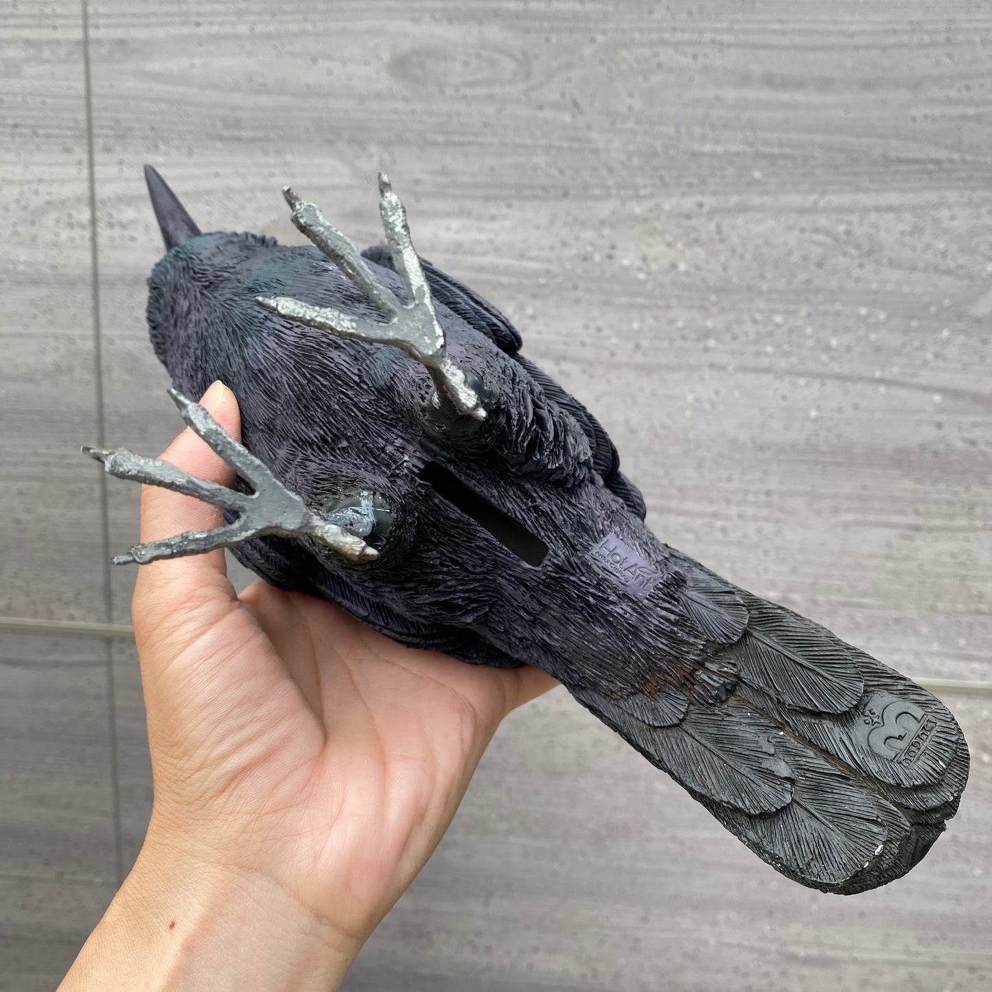 PET BANK シリーズ ハシブトガラス JUNGLE CROW 貯金箱
