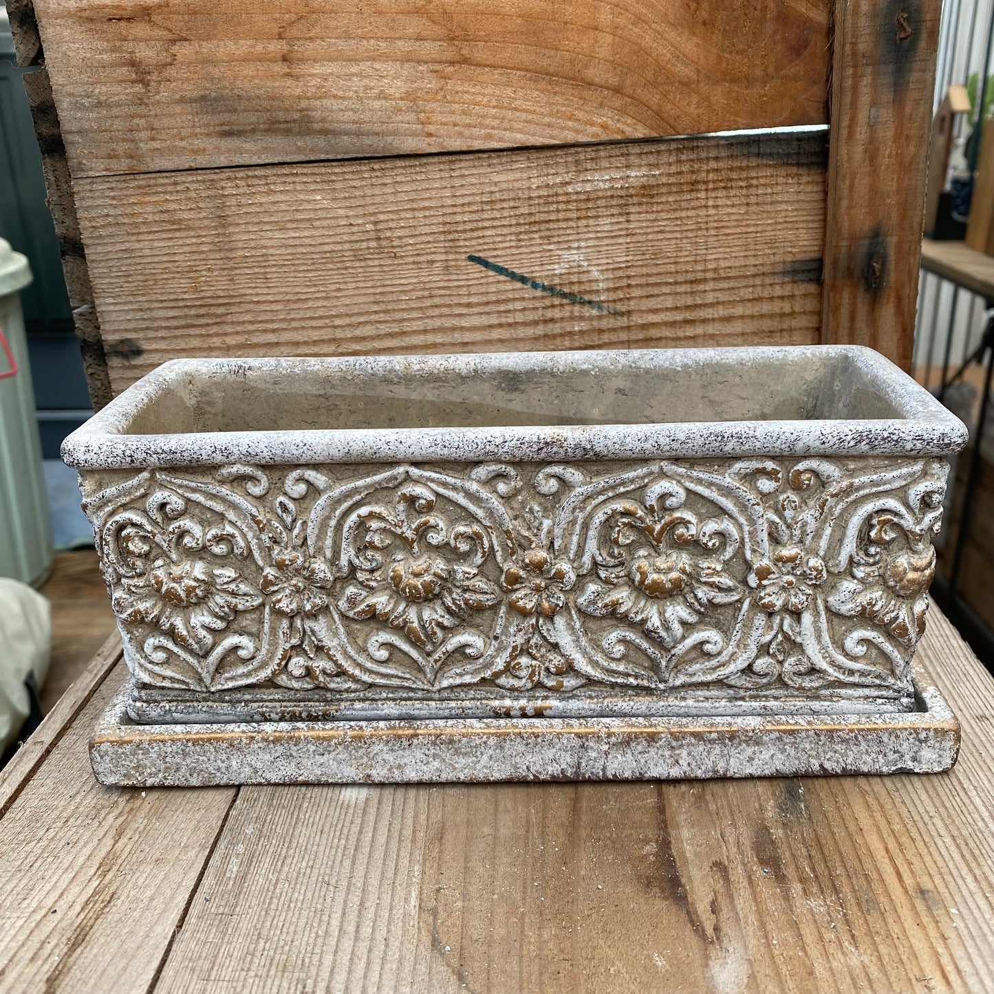 陶器鉢 フレ ワイド グレー