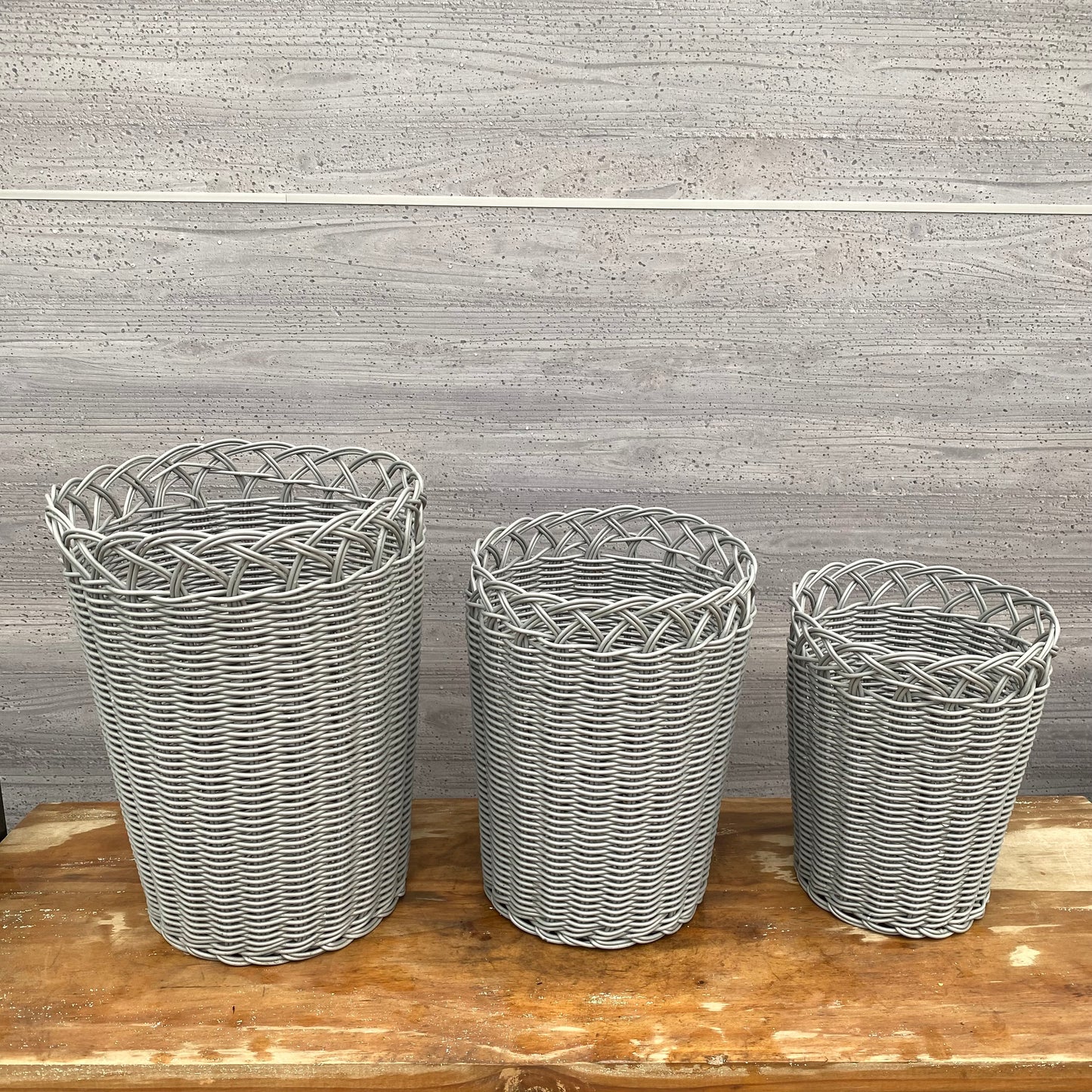 MIKUNIバスケット グレー Sサイズ ★5号スリット鉢適用 1ポットサービス