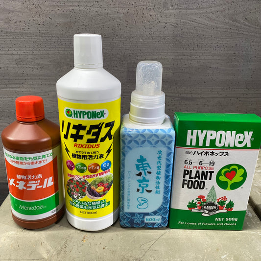 11月 社長おすすめ★メネデール/リキダス/ハイポネックス微粉タイプ/東京エイト 4点セット(室内用)