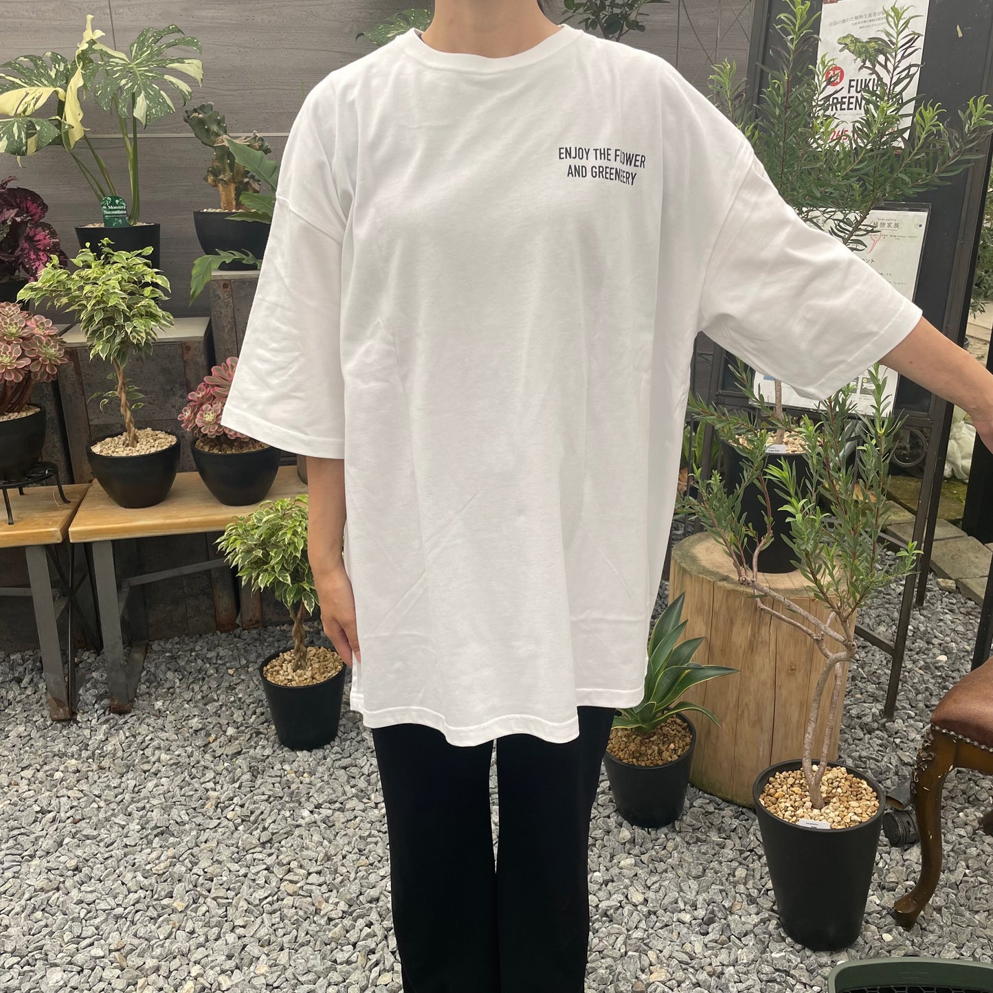 オリジナルTシャツ カメレオン 白 XLサイズ