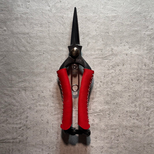 社長オリジナル芽切り鋏（兵庫県革職人コラボ品）★レッド色