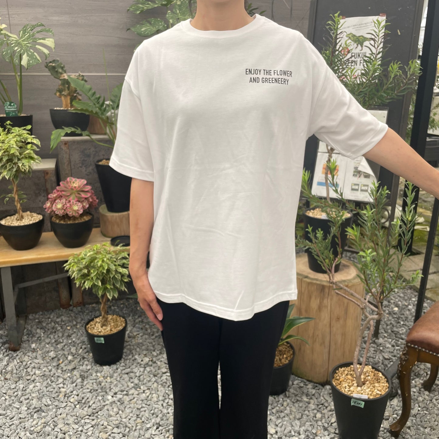 オリジナルTシャツ　恐竜　白　Sサイズ