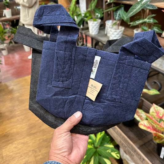 root pouch 　Mサイズ（Black/navy blue）取っ手付き2色各１ヶ（2ヶセット)