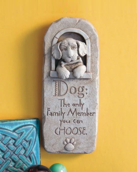 ガーデンオーナメント　Family Dog