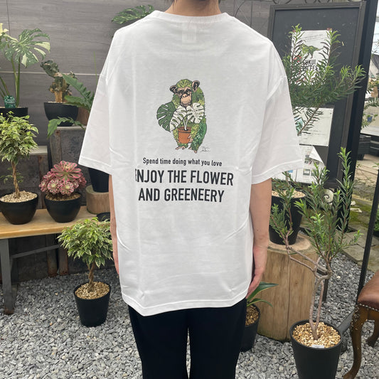 オリジナルTシャツ　猿　白　Mサイズ