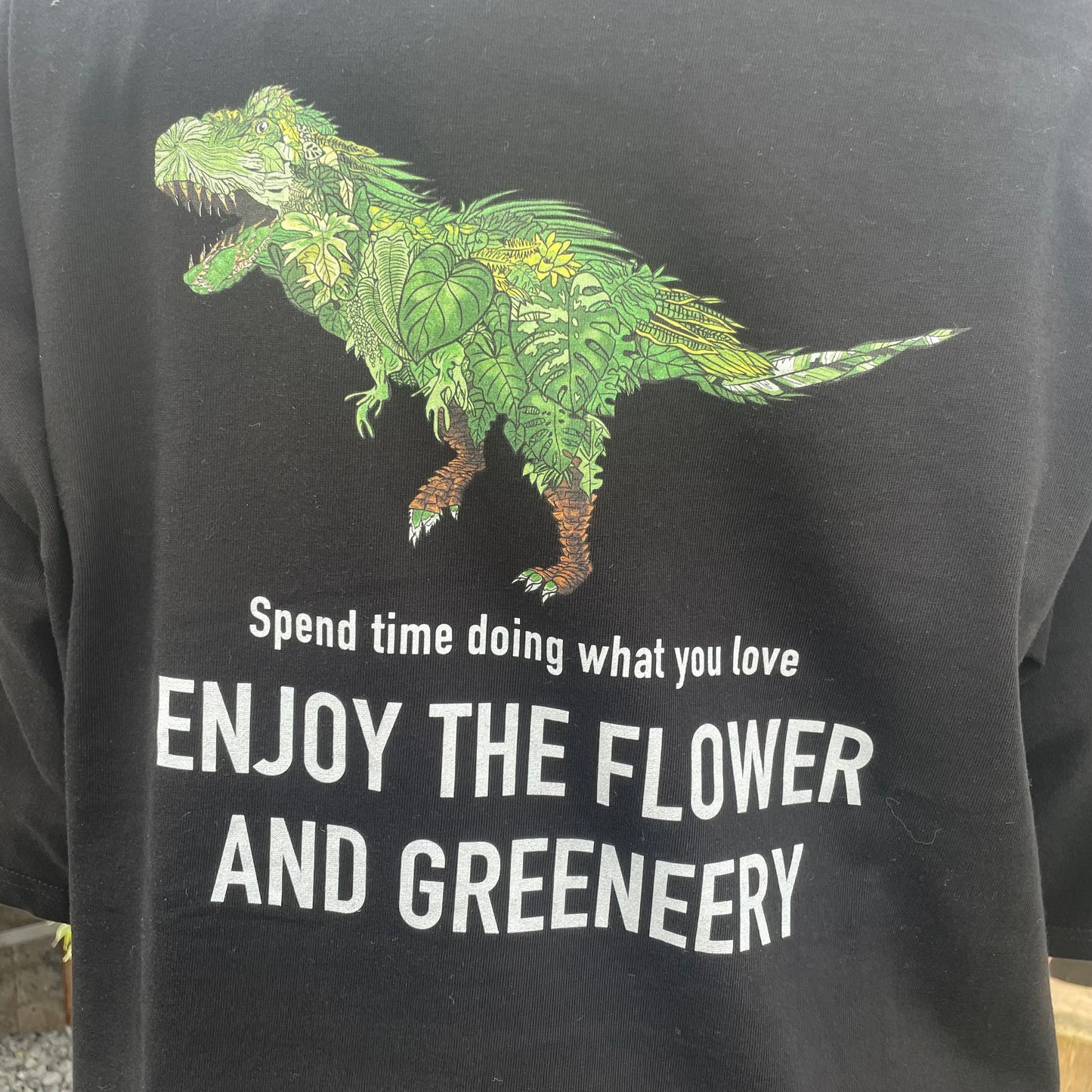 オリジナルTシャツ　恐竜　黒　Mサイズ