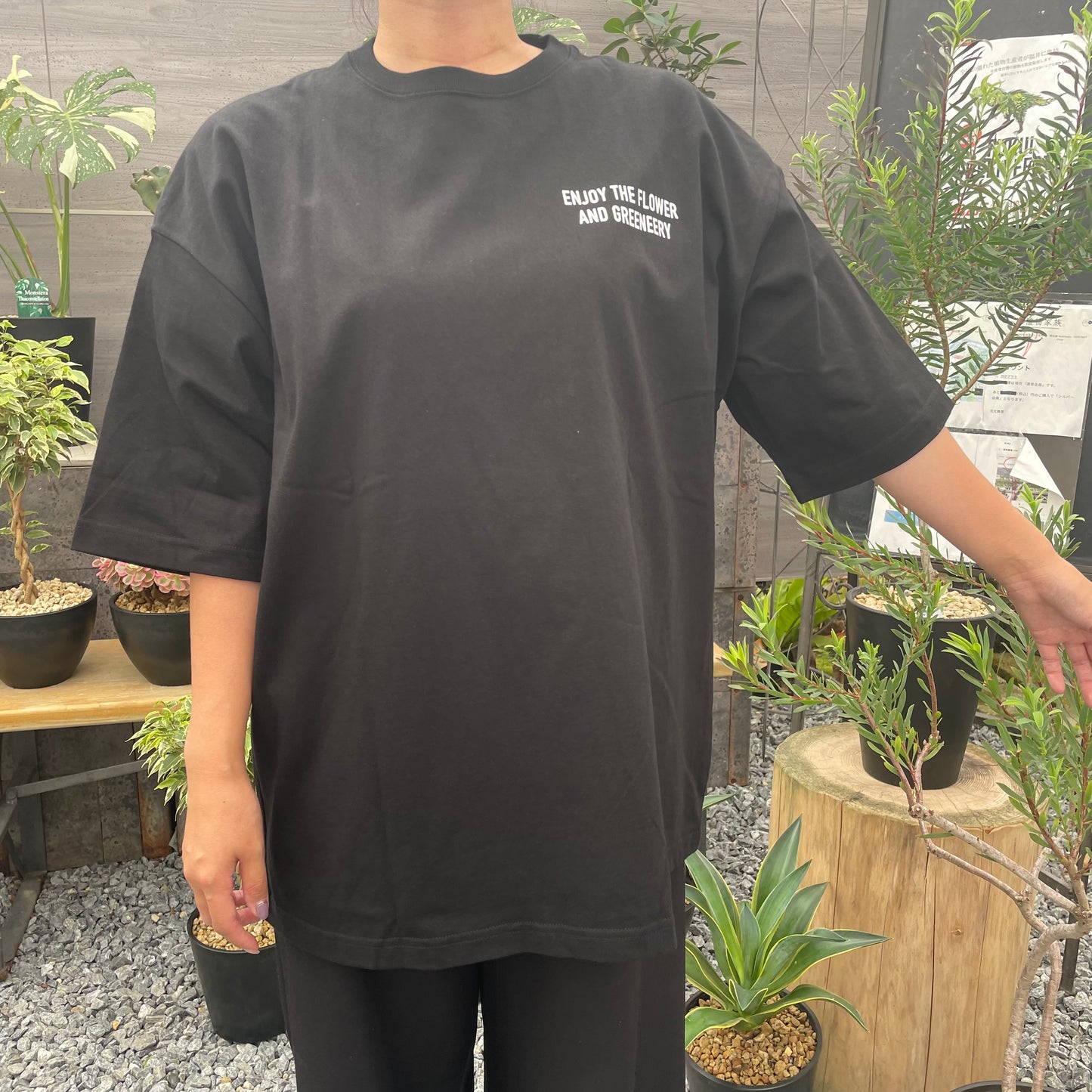オリジナルTシャツ　カメレオン　黒　Lサイズ