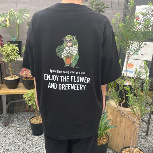 オリジナルTシャツ 猿 黒 Lサイズ