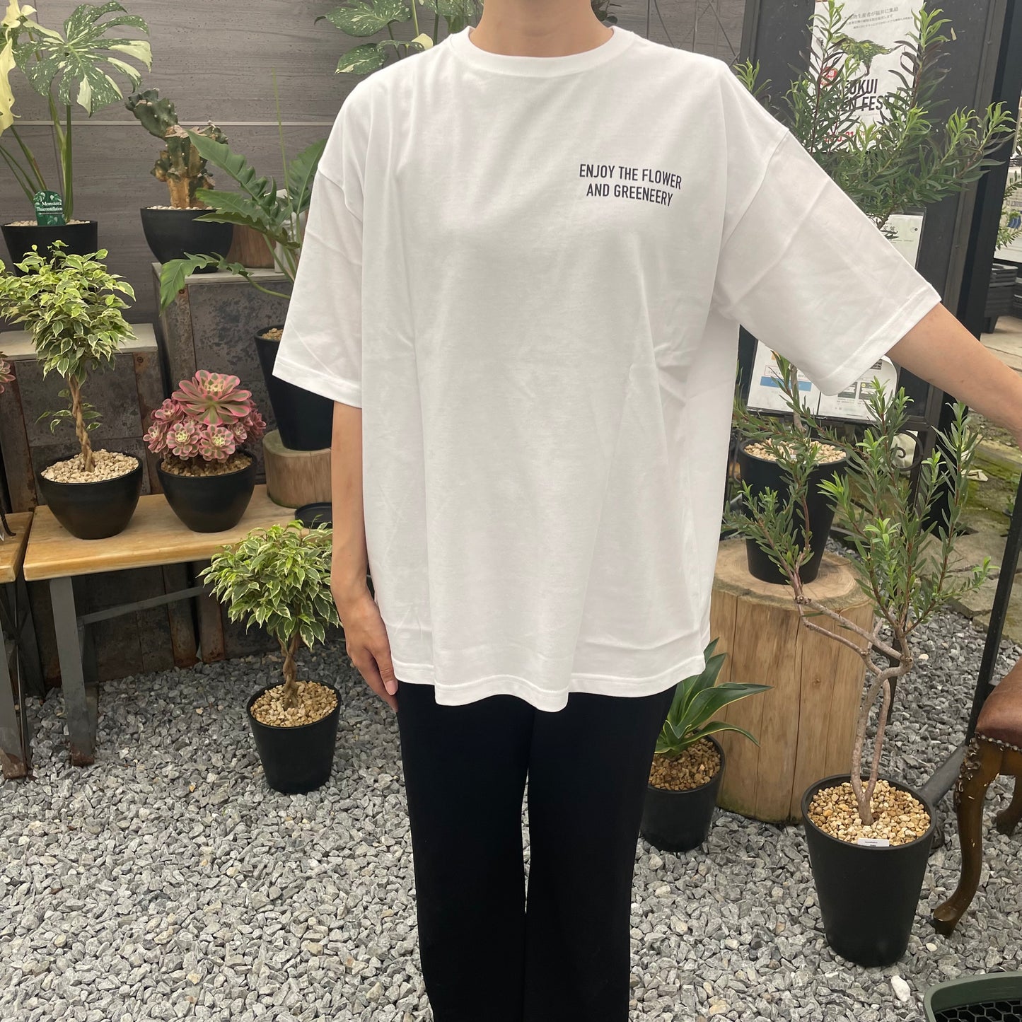 オリジナルTシャツ　カメレオン　白　Mサイズ