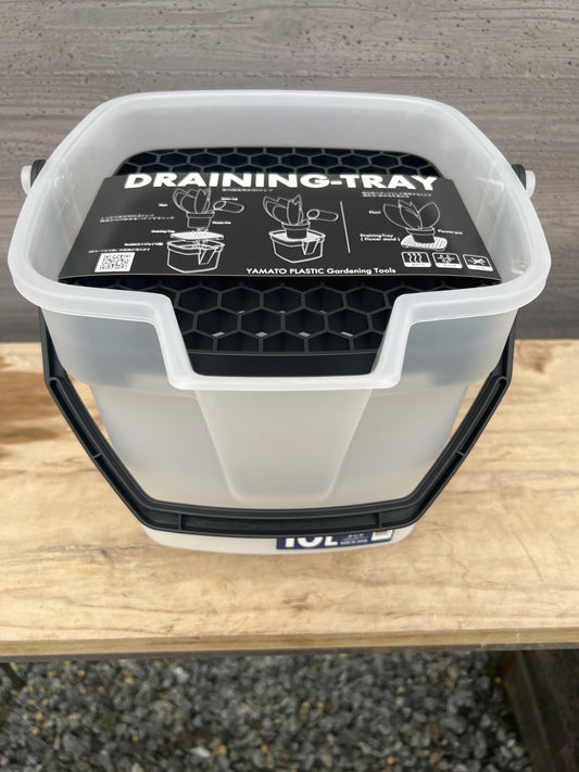 BUCKETエンジョイ10L　クリア/ドレイニングトレイ　セット