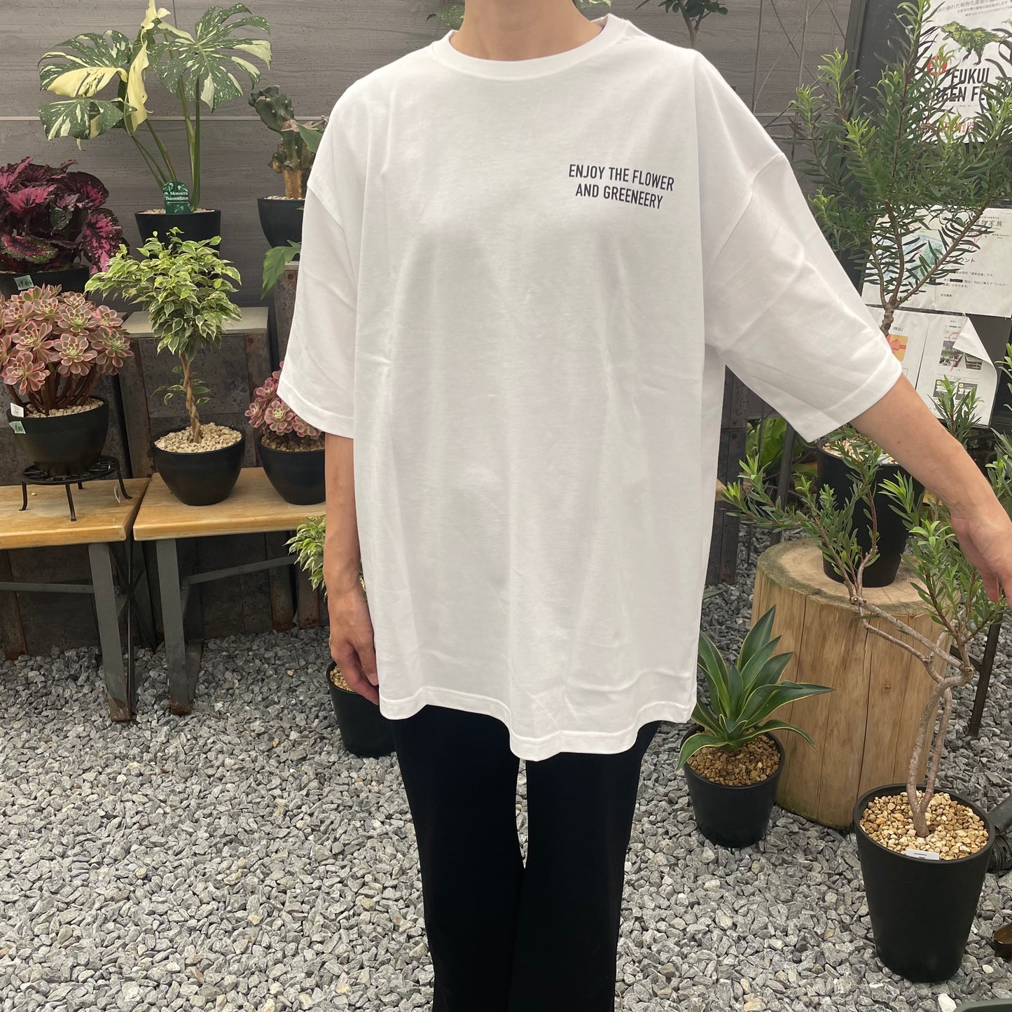 オリジナルTシャツ　カメレオン　白　Lサイズ