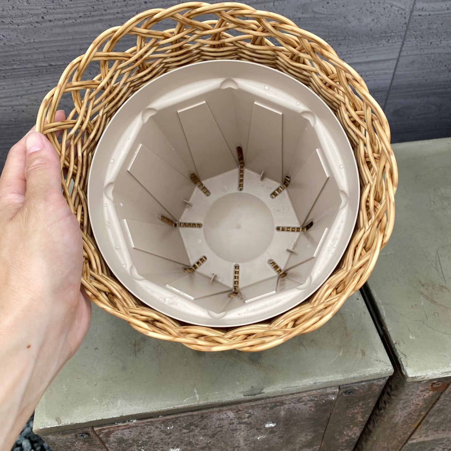 ★大特価SALE １つ買うともう1つついてくる★MIKUNIバスケット　ナチュラルMサイズ