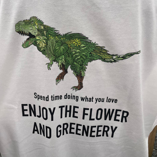 オリジナルTシャツ　恐竜　白　Sサイズ