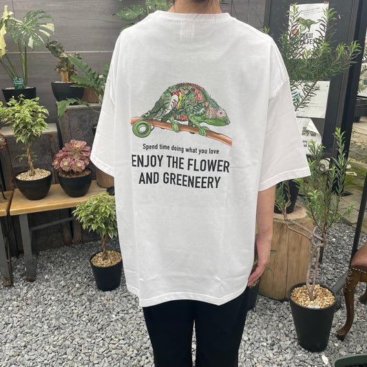 オリジナルTシャツ　カメレオン　白　Lサイズ
