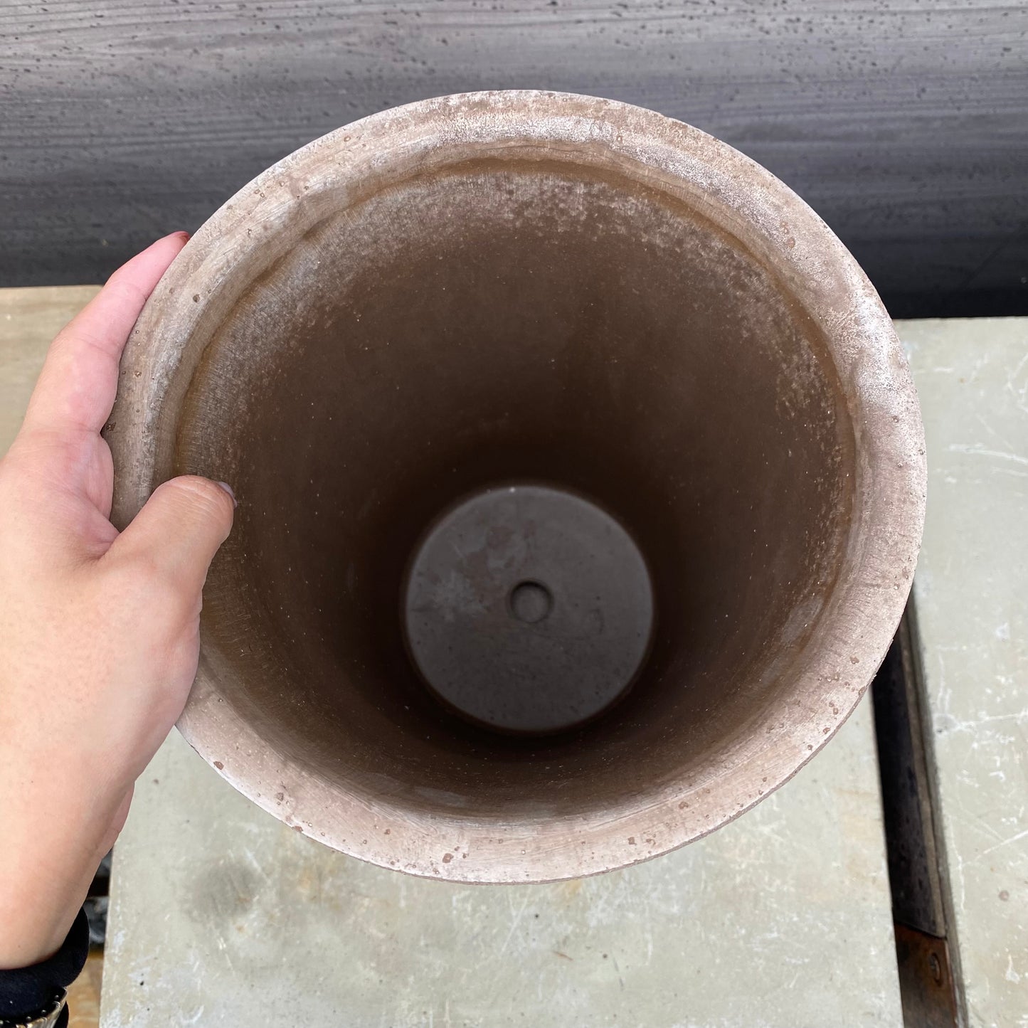 BERGS　陶器鉢　コペンハーゲントール18　グレー　受皿付き