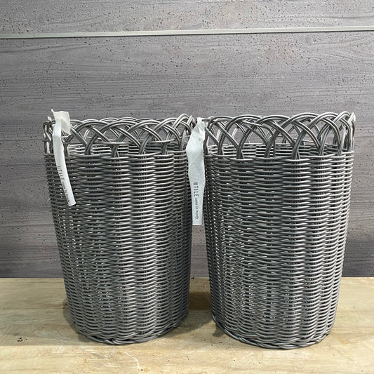 ★大特価SALE １つ買うともう1つついてくる★MIKUNIバスケット　グレーLサイズ