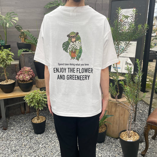 オリジナルTシャツ 猿 白 Sサイズ