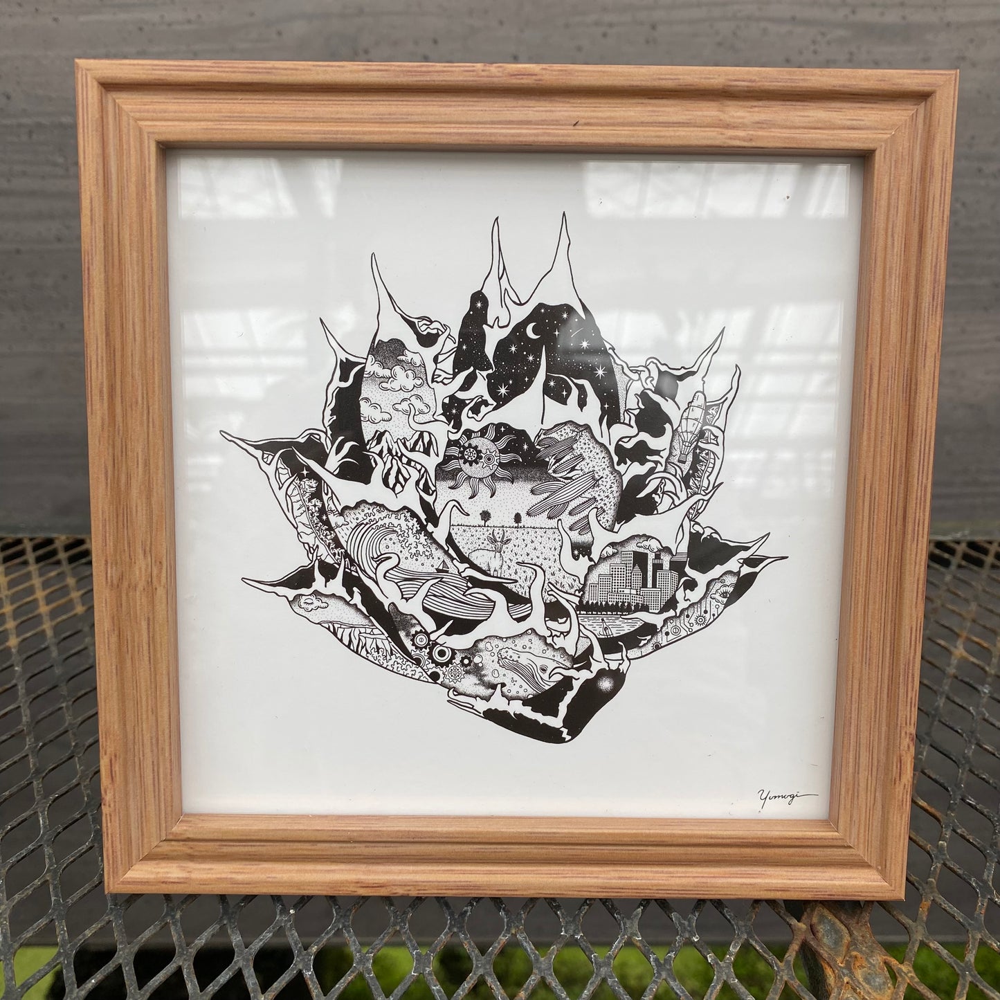 ボタニカルアートフレーム　アガベC