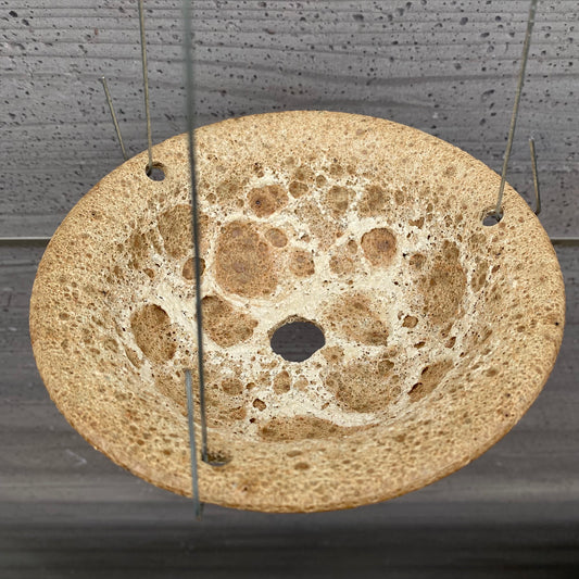 06013　RIM BOWL PLANTER RED