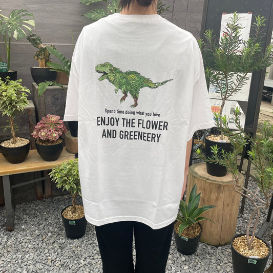 オリジナルTシャツ　恐竜　白　Lサイズ