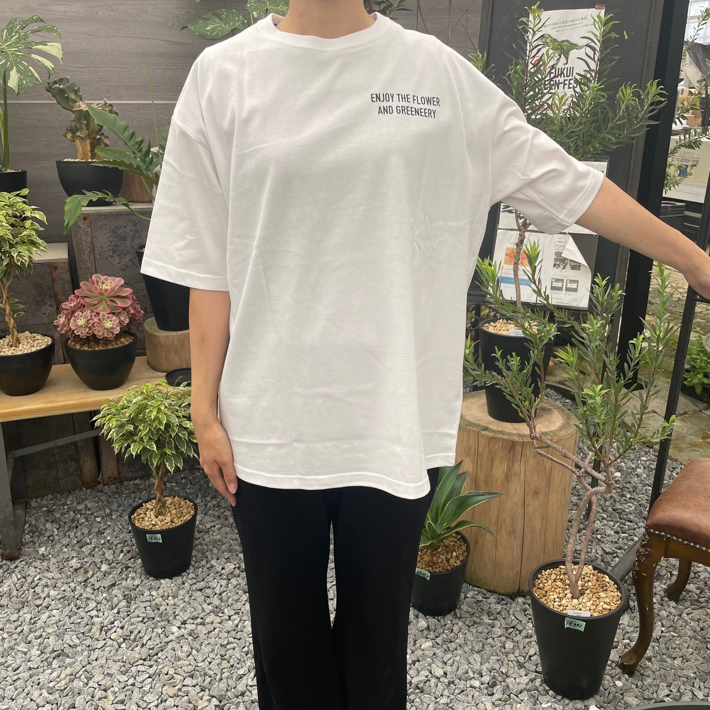 オリジナルTシャツ　恐竜　白　Mサイズ