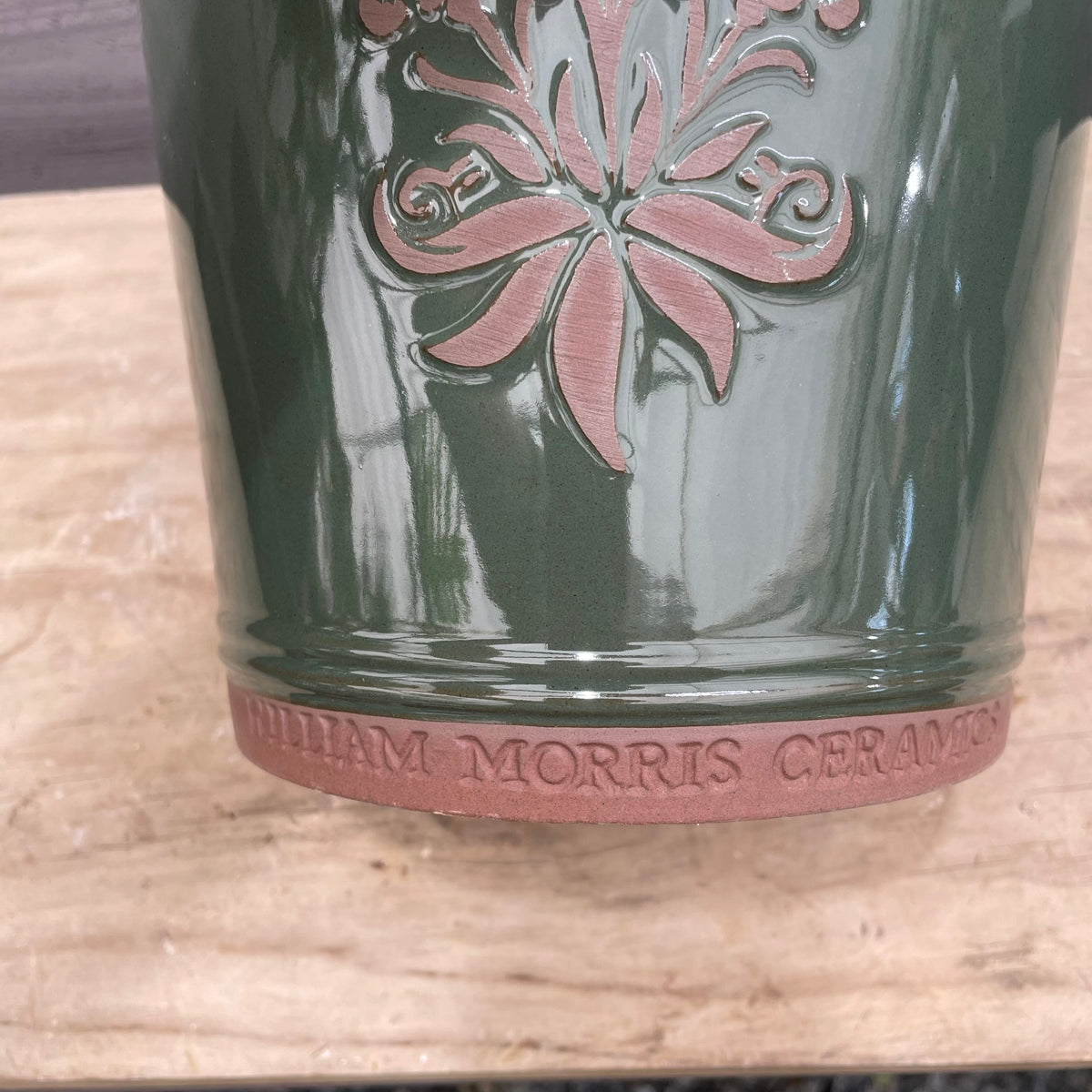 William Morris陶器鉢　グリーン　Sサイズ