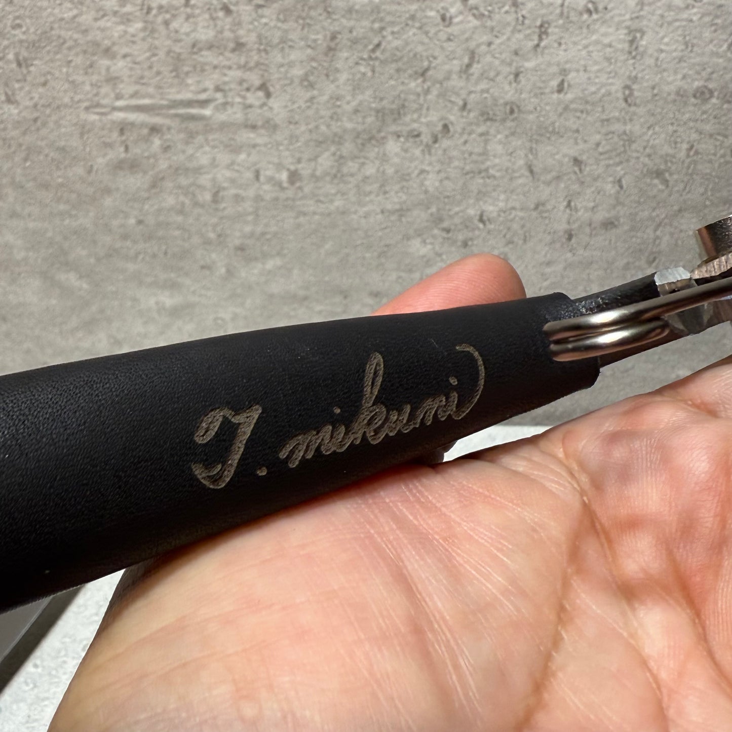 社長オリジナル芽切り鋏（兵庫県革職人コラボ品）★ブラック色
