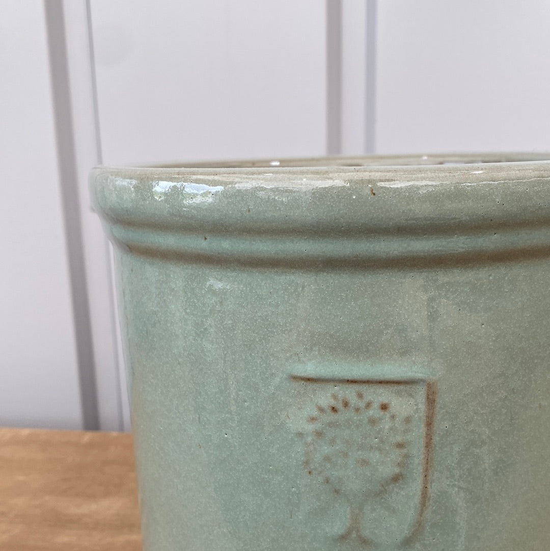 横幅8センチMASTER CERAMICS Sarry 希少 陶器 グレー グリーン