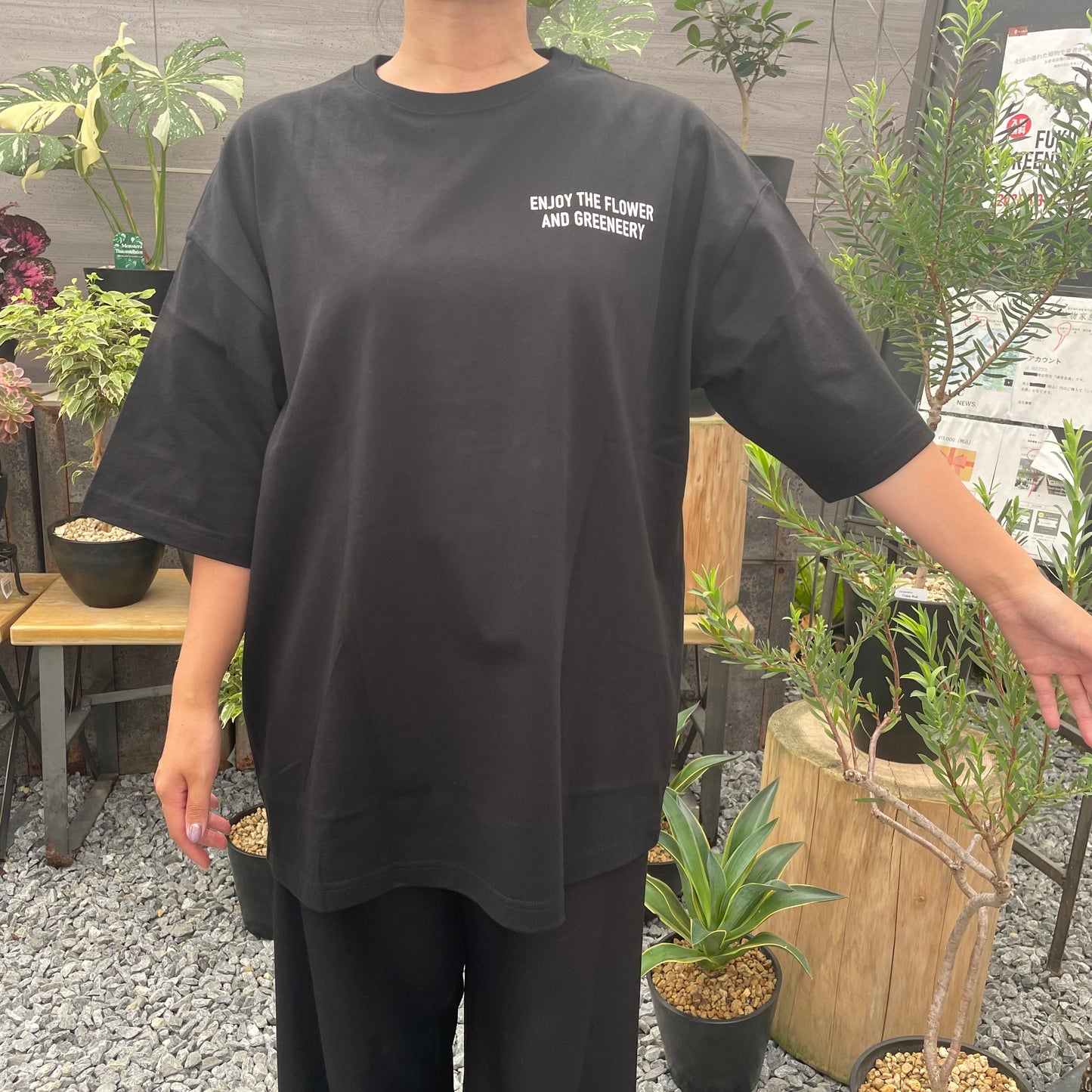オリジナルTシャツ　猿　黒　Lサイズ