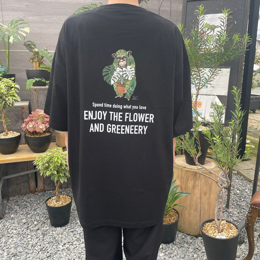 オリジナルTシャツ　猿　黒　XLサイズ