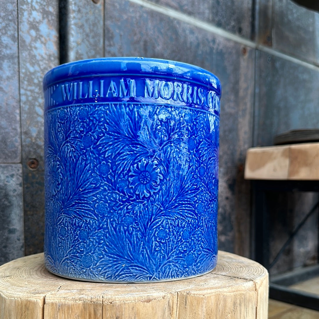 WilliamMorris pot /  英国デザイナー ウイリアムモリス陶器鉢 ブルー【Sサイズ】