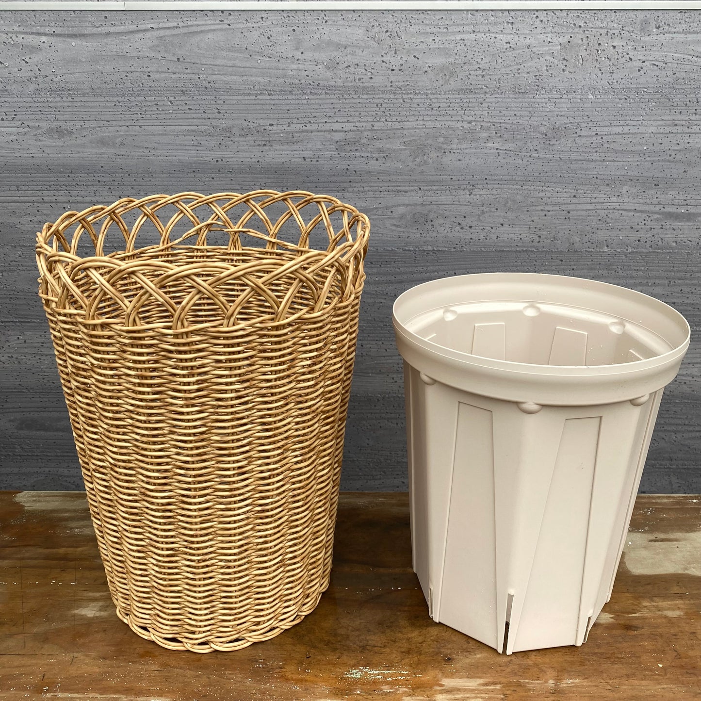 ★大特価SALE １つ買うともう1つついてくる★MIKUNIバスケット　ナチュラルMサイズ