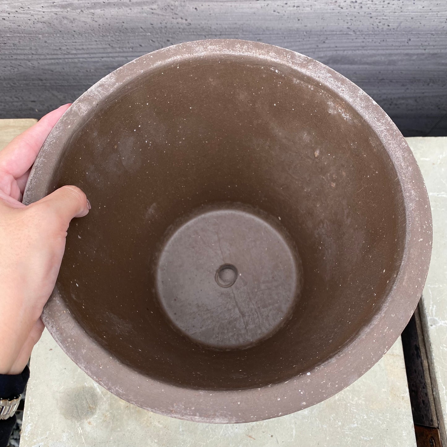 BERGS　陶器鉢　コペンハーゲン21　グレー　受皿付き