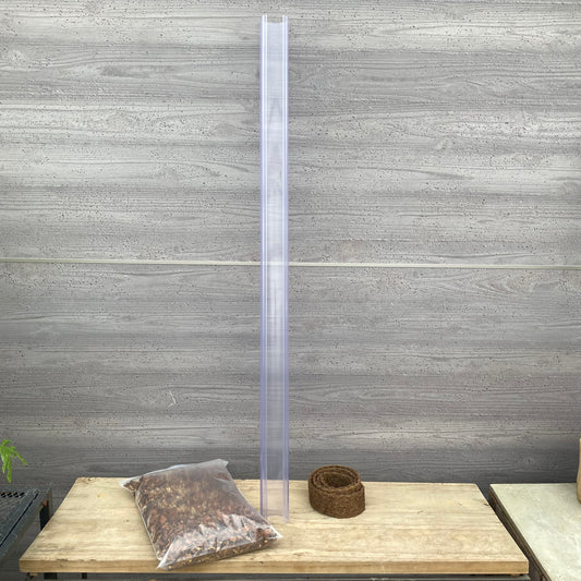 ねこ型登り棒（100㎝タイプ）セット（ねこチップ・ねこの着生マット付）