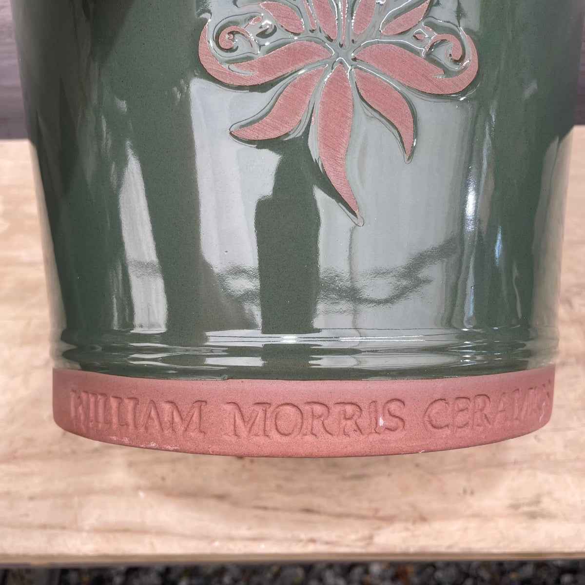 William Morris陶器鉢　グリーン　Mサイズ
