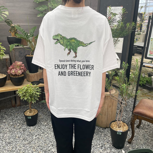 オリジナルTシャツ　恐竜　白　Mサイズ