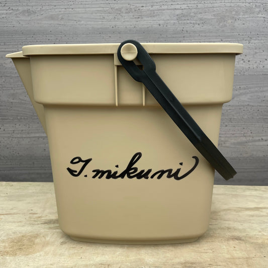 社長直筆サイン入り★BUCKETエンジョイ10L　サンドブラウン/ドレイニングトレイ　セット